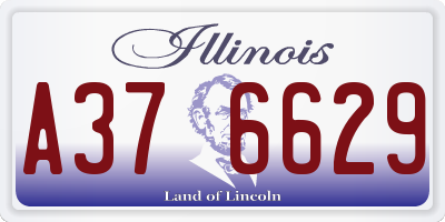 IL license plate A376629