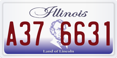 IL license plate A376631