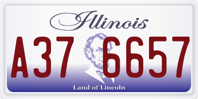 IL license plate A376657