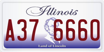 IL license plate A376660