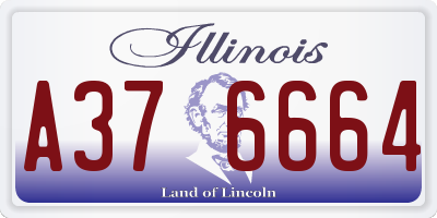 IL license plate A376664