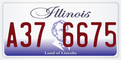 IL license plate A376675