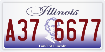 IL license plate A376677