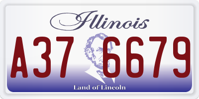 IL license plate A376679