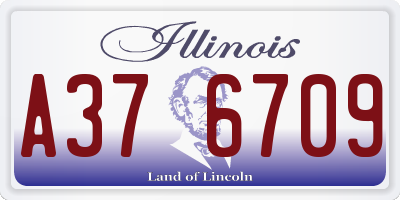 IL license plate A376709