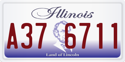 IL license plate A376711