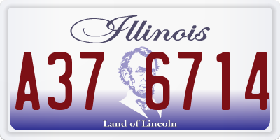 IL license plate A376714