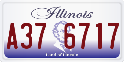 IL license plate A376717