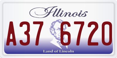 IL license plate A376720