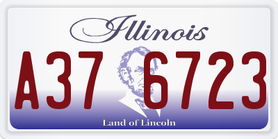 IL license plate A376723