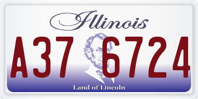 IL license plate A376724