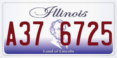 IL license plate A376725