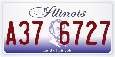 IL license plate A376727