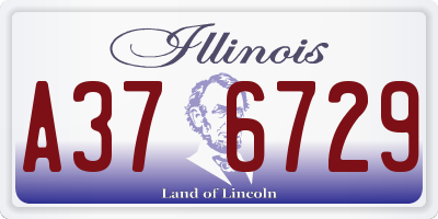IL license plate A376729