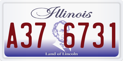IL license plate A376731