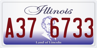 IL license plate A376733