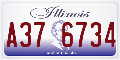 IL license plate A376734