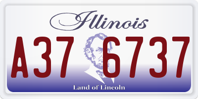 IL license plate A376737