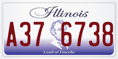 IL license plate A376738