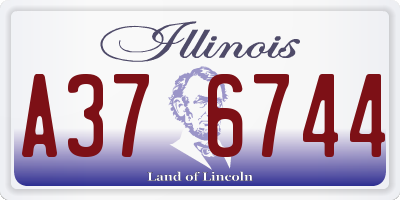 IL license plate A376744