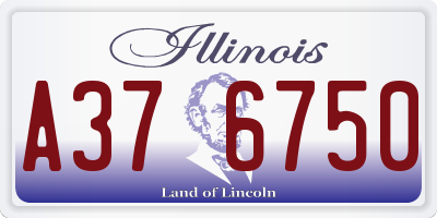 IL license plate A376750
