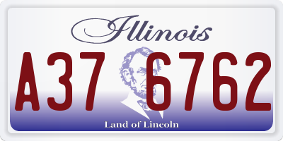 IL license plate A376762