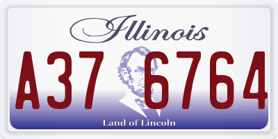 IL license plate A376764