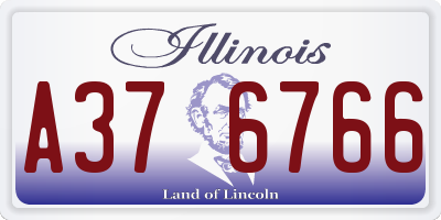IL license plate A376766
