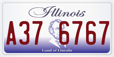 IL license plate A376767
