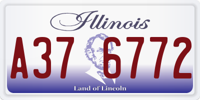 IL license plate A376772