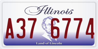 IL license plate A376774