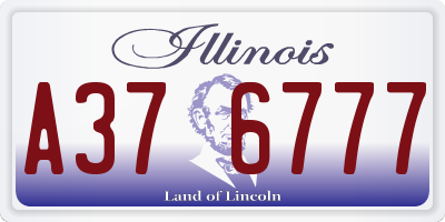 IL license plate A376777