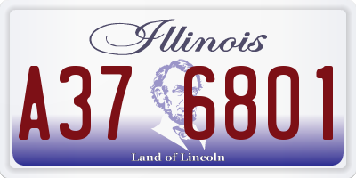 IL license plate A376801