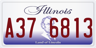 IL license plate A376813