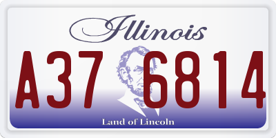 IL license plate A376814