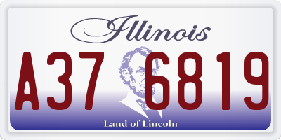 IL license plate A376819