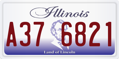 IL license plate A376821