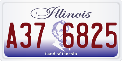 IL license plate A376825