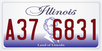 IL license plate A376831