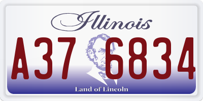 IL license plate A376834