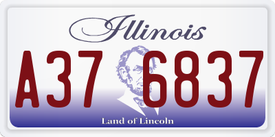 IL license plate A376837