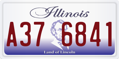 IL license plate A376841