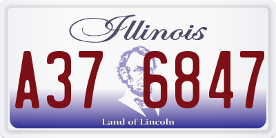 IL license plate A376847
