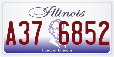 IL license plate A376852
