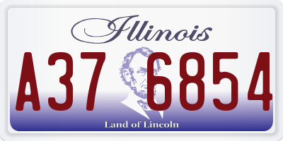 IL license plate A376854