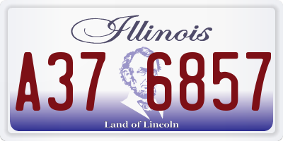IL license plate A376857