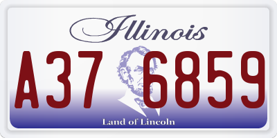 IL license plate A376859