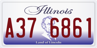 IL license plate A376861