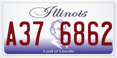 IL license plate A376862
