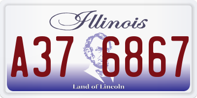 IL license plate A376867